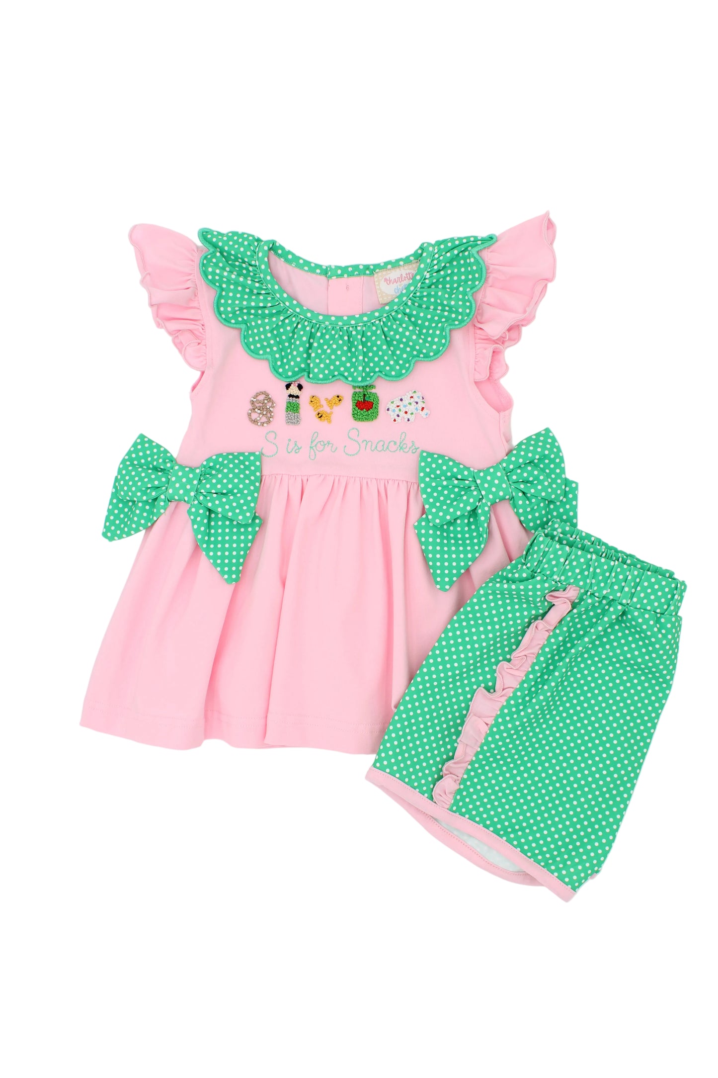 RTS: Snacks Girls Shorts Set