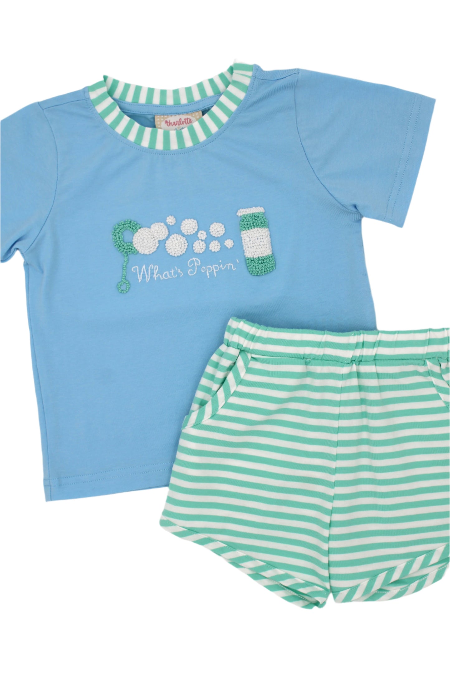 RTS: What's Poppin' - Boys Shorts Set