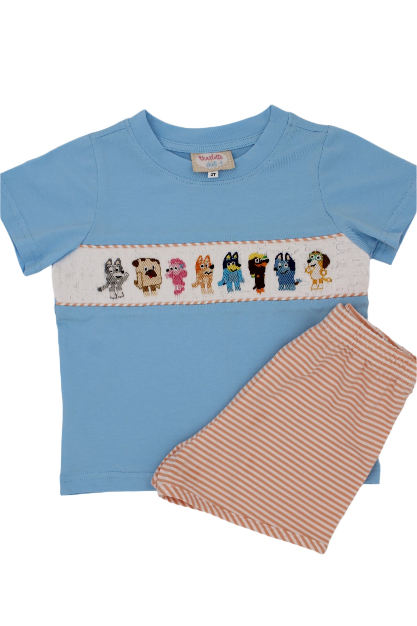 RTS: Blue Dog + Best Pals Boys Shorts Set