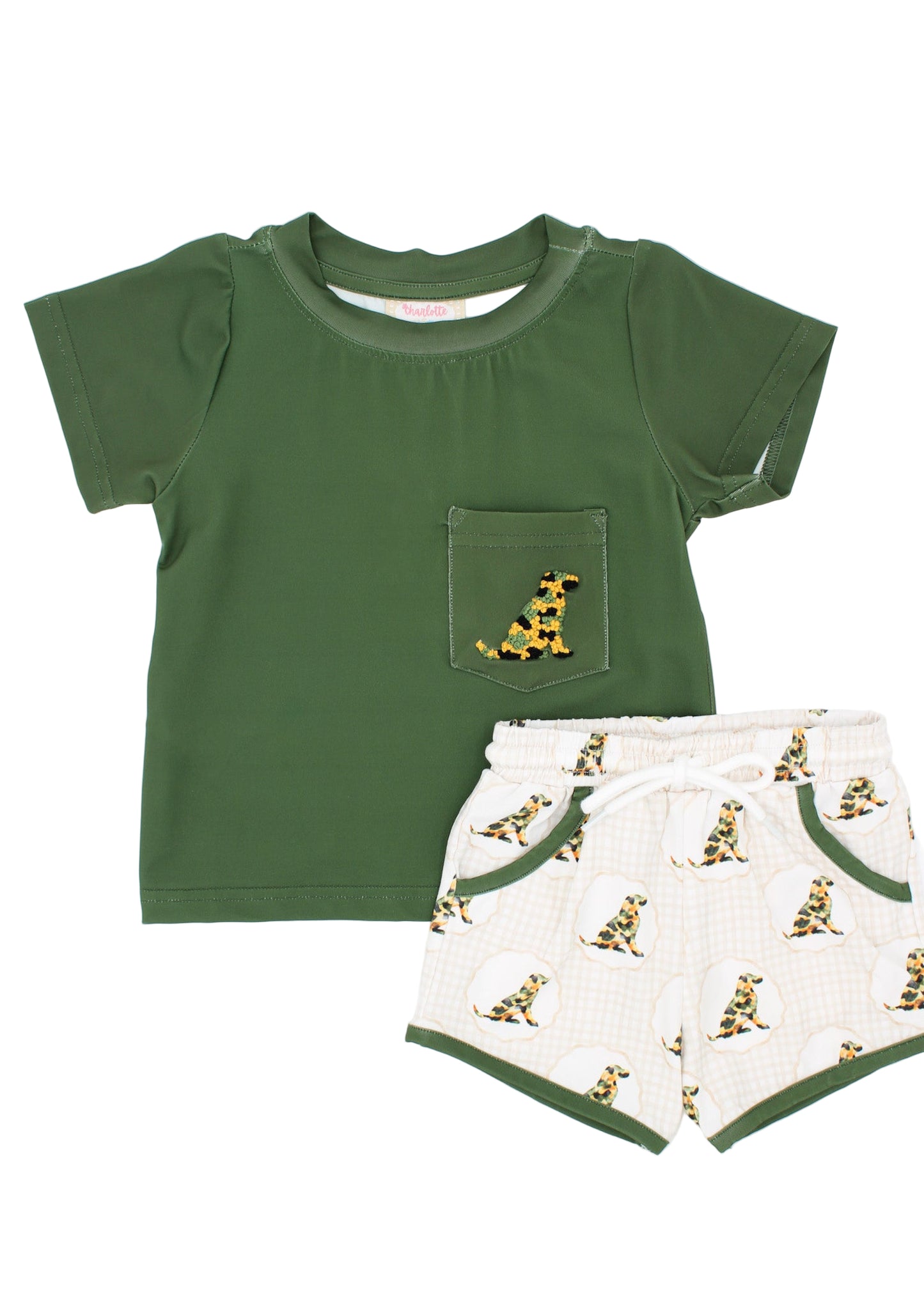RTS: Southern Tails French Knot Shorts Set