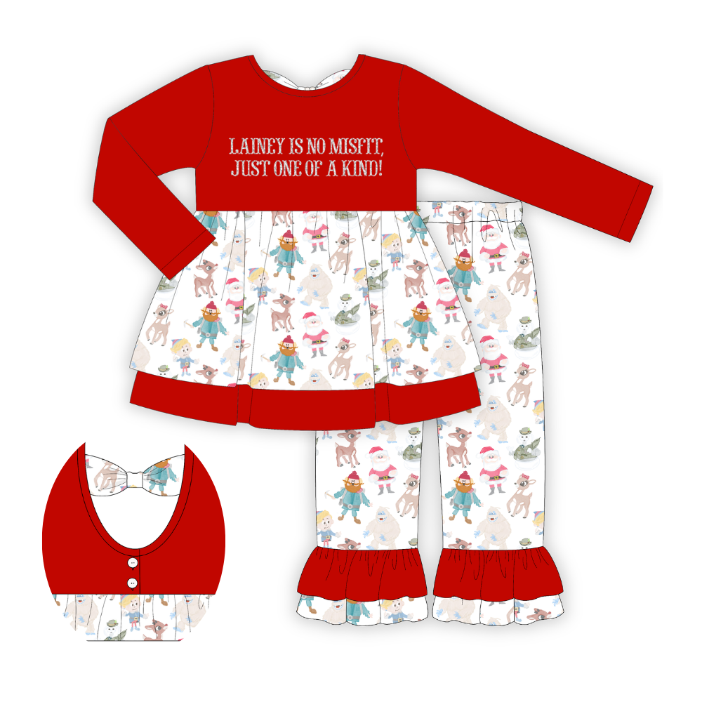 PO24: One Of A Kind Ruffle Pants Set
