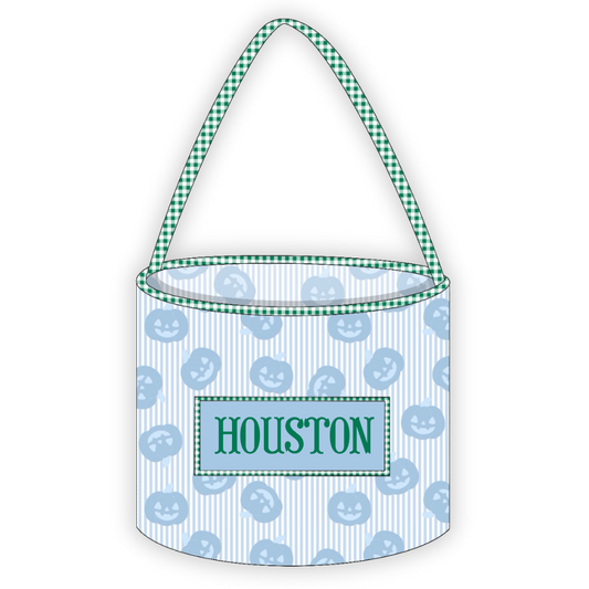 PO23: Blue Pumpkin Treat Basket