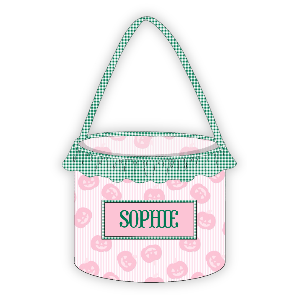PO23: Pink Pumpkin Treat Basket