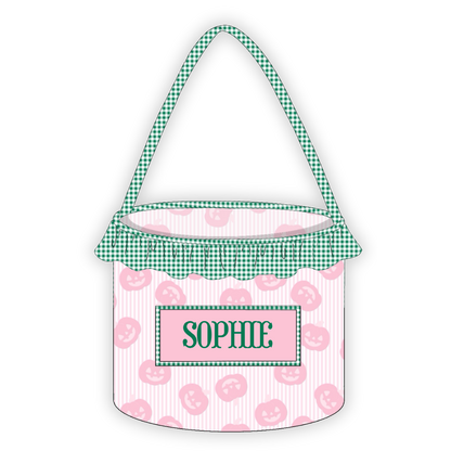 PO23: Pink Pumpkin Treat Basket