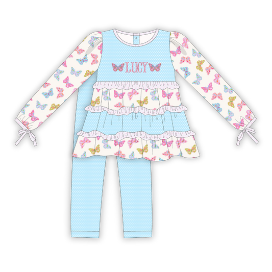 PO25: Field and Flutter Leggings Set