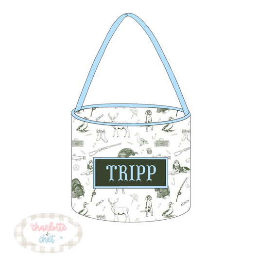 PO11: Tripp's Toile Treat Basket