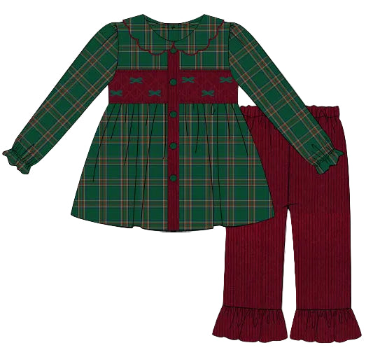 PO24: Holiday Heritage Ruffle Pants Set