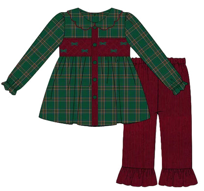 PO24: Holiday Heritage Ruffle Pants Set