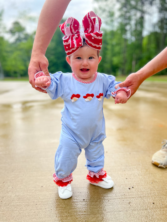RTS: For My Rebs Girls Romper