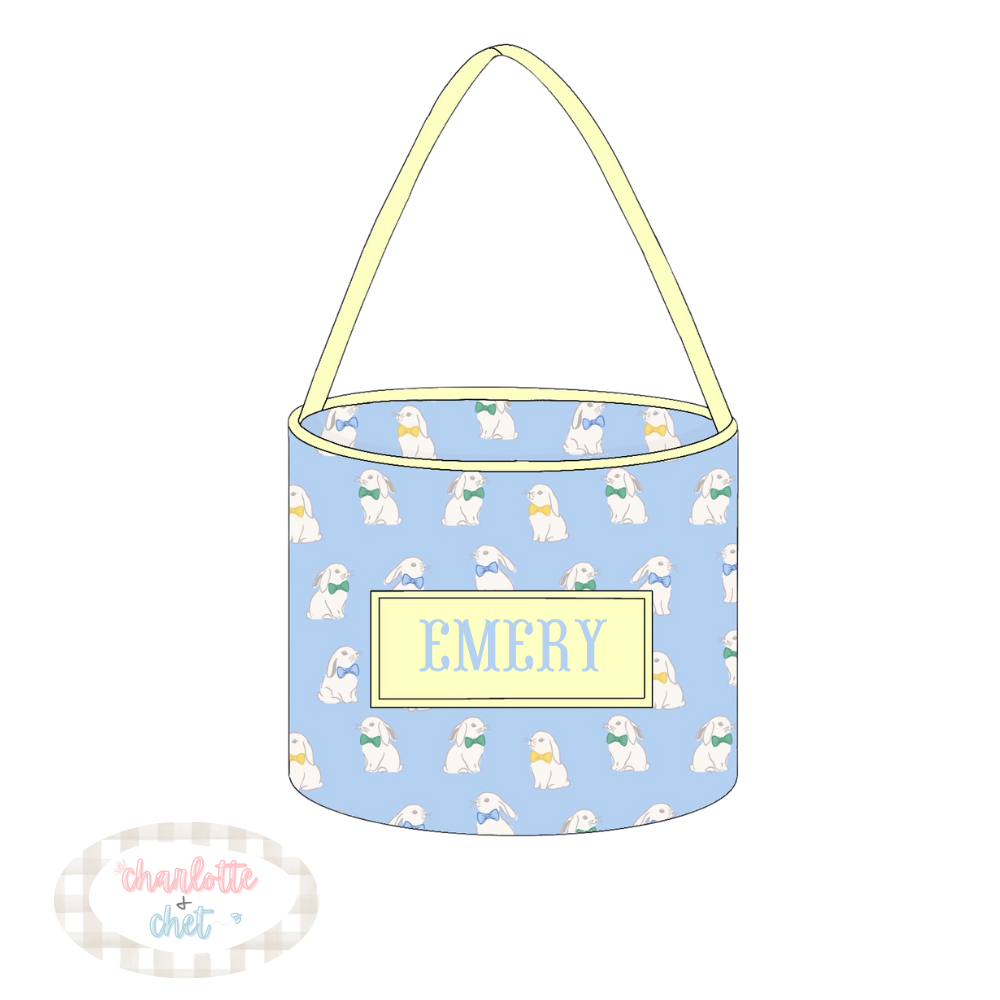 PO11: Blue Bunny Treat Basket