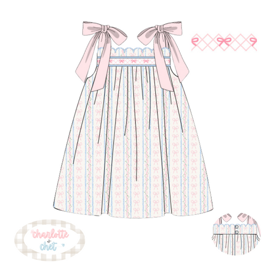 PO11: Bows Bullion Stitch Dress