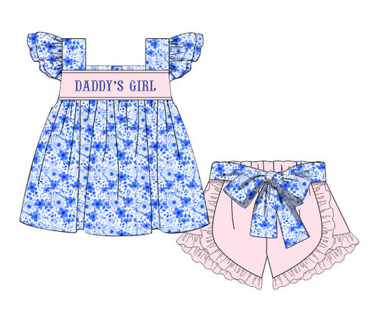 PO21: Father's Day Girls Shorts Set