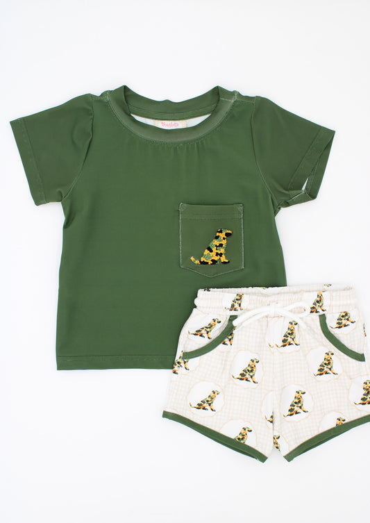 RTS: Southern Tails French Knot Shorts Set