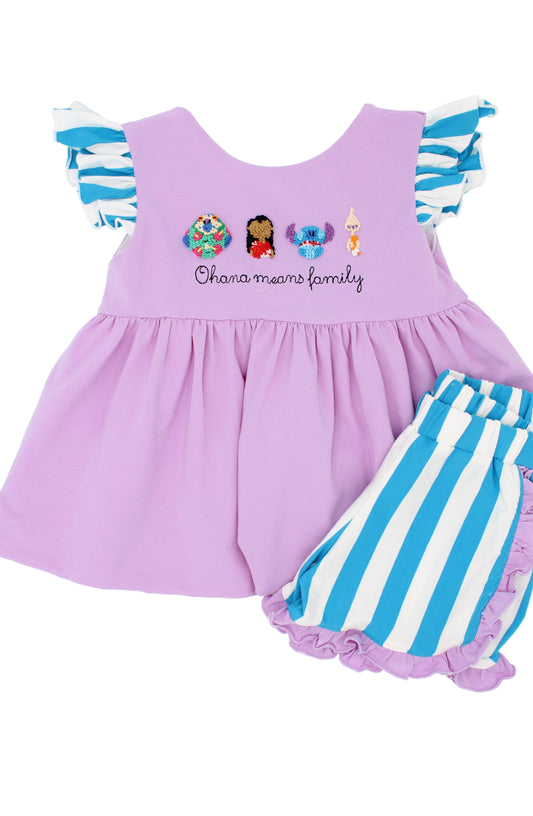 RTS: Ohana Shorts Set (Girls)