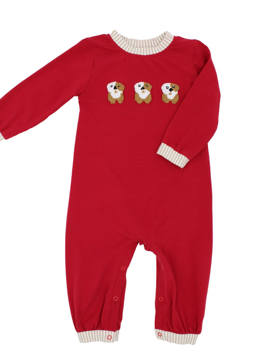 RTS: For My Dawgs Boys Romper