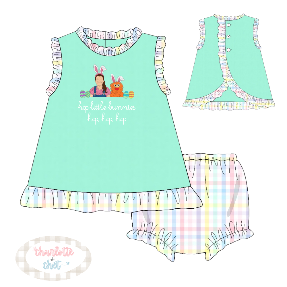 PO11: Hop Little Bunnies Bloomer Set